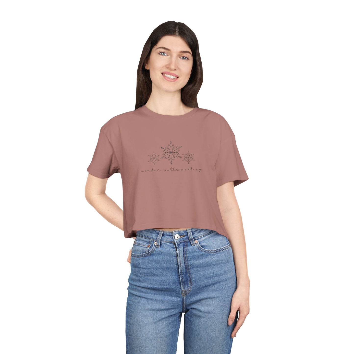 Wonder in the Waiting Women's Crop Tee
