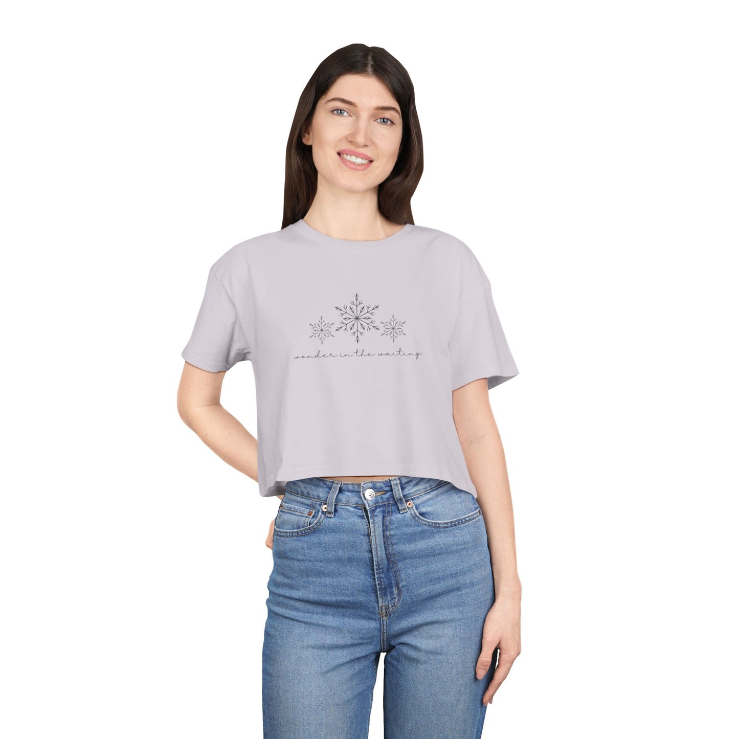 Wonder in the Waiting Women's Crop Tee