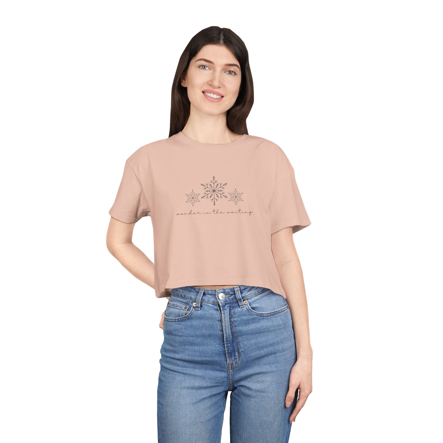 Wonder in the Waiting Women's Crop Tee