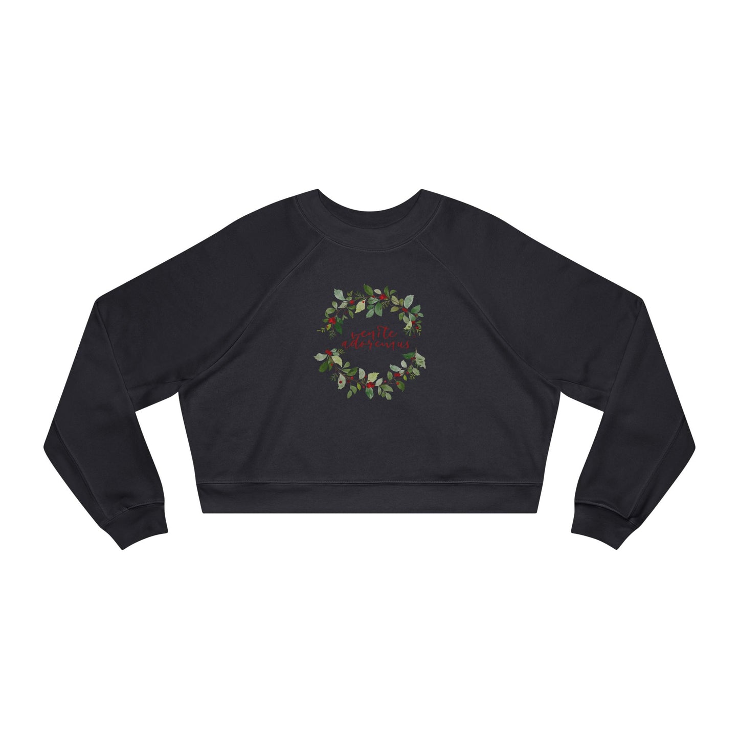 Venite Adoremus Women's Cropped Fleece Pullover