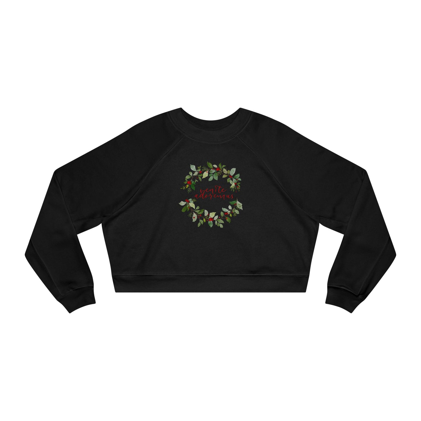 Venite Adoremus Women's Cropped Fleece Pullover