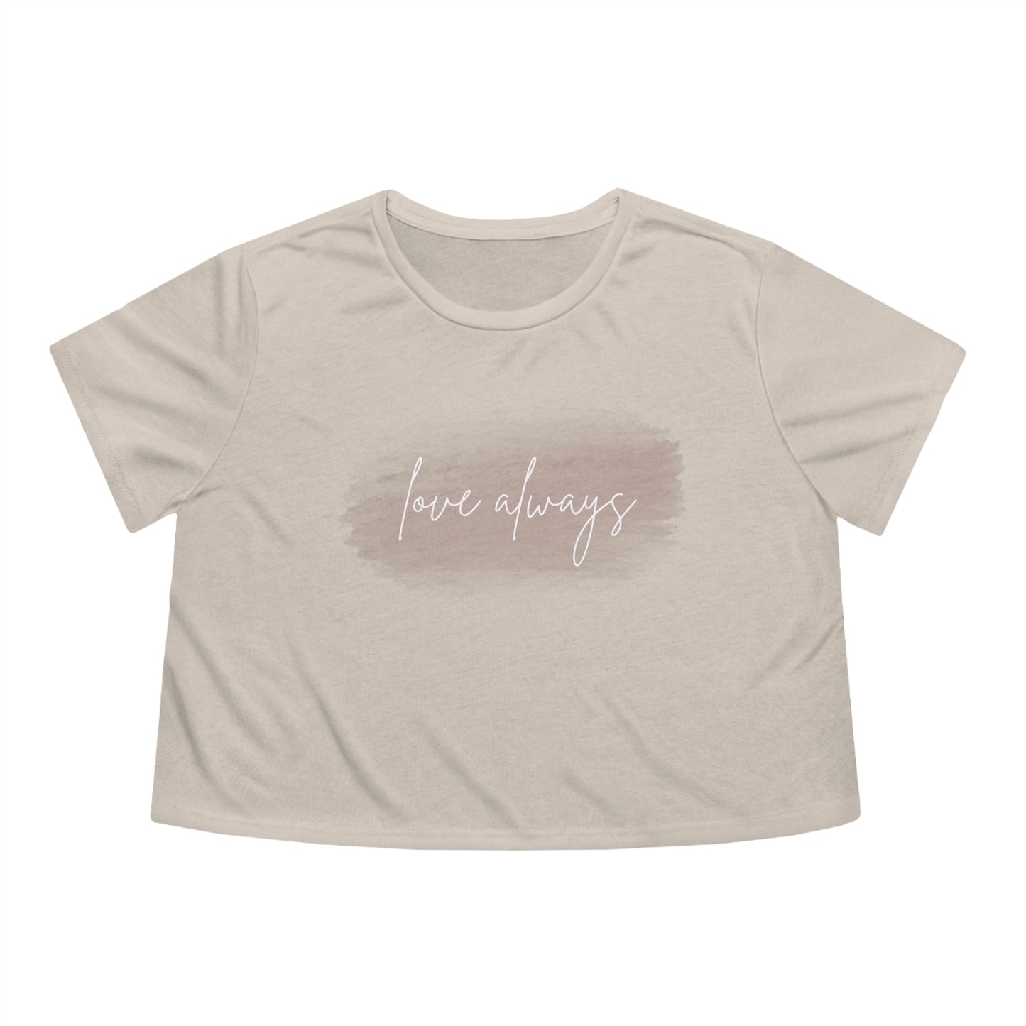 Love Always Women's Flowy Cropped Tee